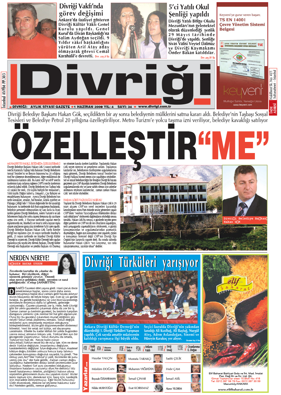 divrigi gazetesi 34. sayi