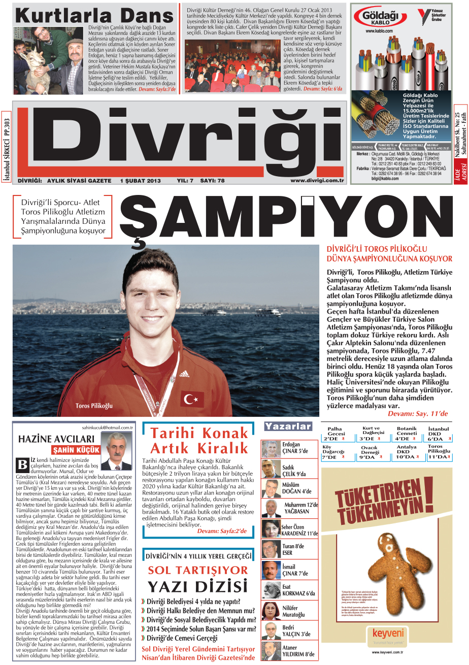 DIVRIGI GAZ. 78. sayı
