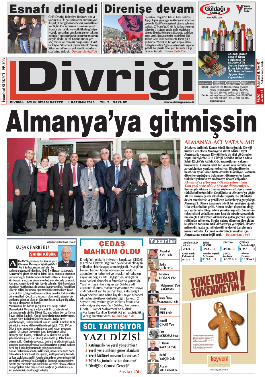 82 sayi divrigi gaz.